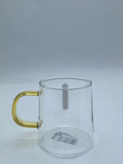 Krd Home Deli Glassware Bardak Kupa Cam Kulplu Borosilikat GBP58 320 Ml