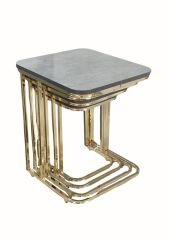 Alfa Sehpa 4'Lü Tekerlekli No:2 - Gold