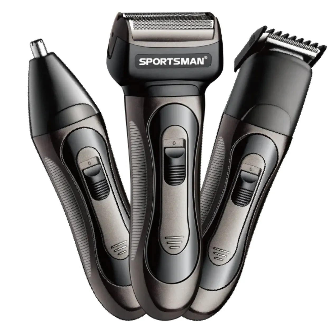 Sportsman Sm-541 3'Ü Bir Arada Traş Makinesi Antrasit