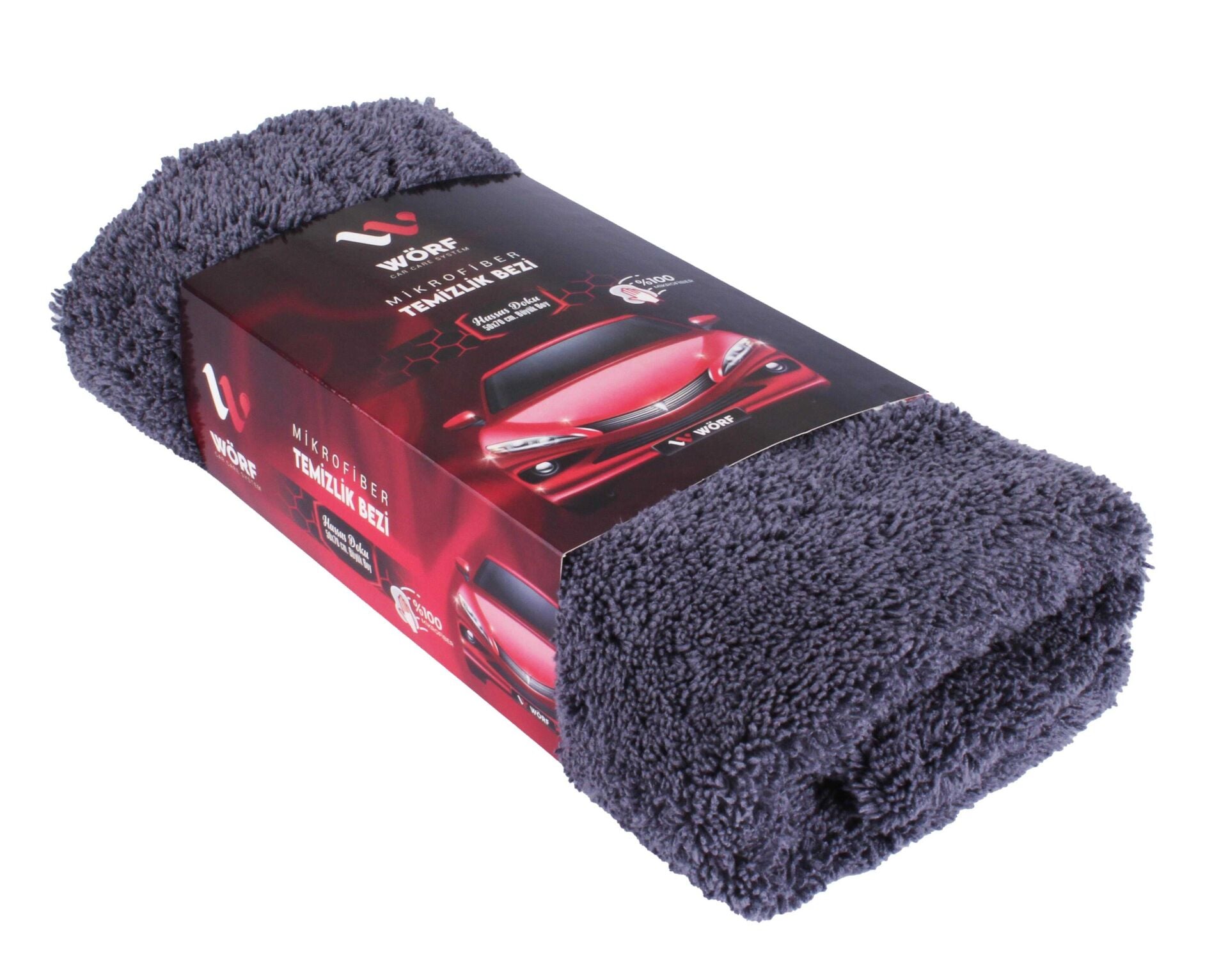 Wörf Mikrofiber Lüks Gri Temizlik Bezi 50*70