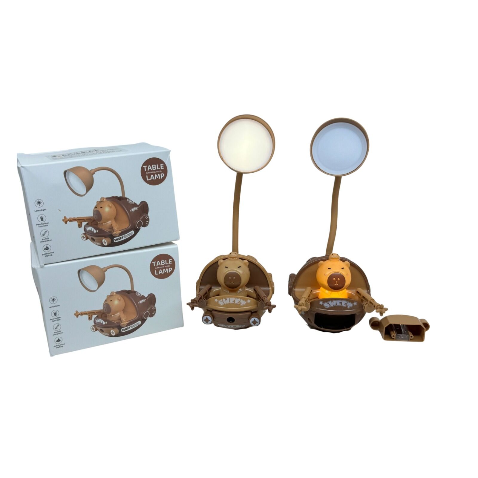 Nevvalife-16 Uzay Mekikli Kalemtraşlı Masa Lambası