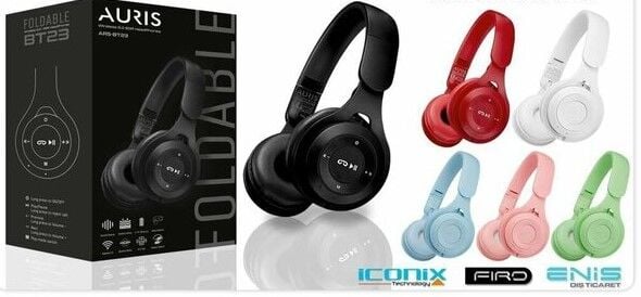 Auris Kulak Üstü Pilot Kulaklık Bluetooth Wireless 5.0 Siyah