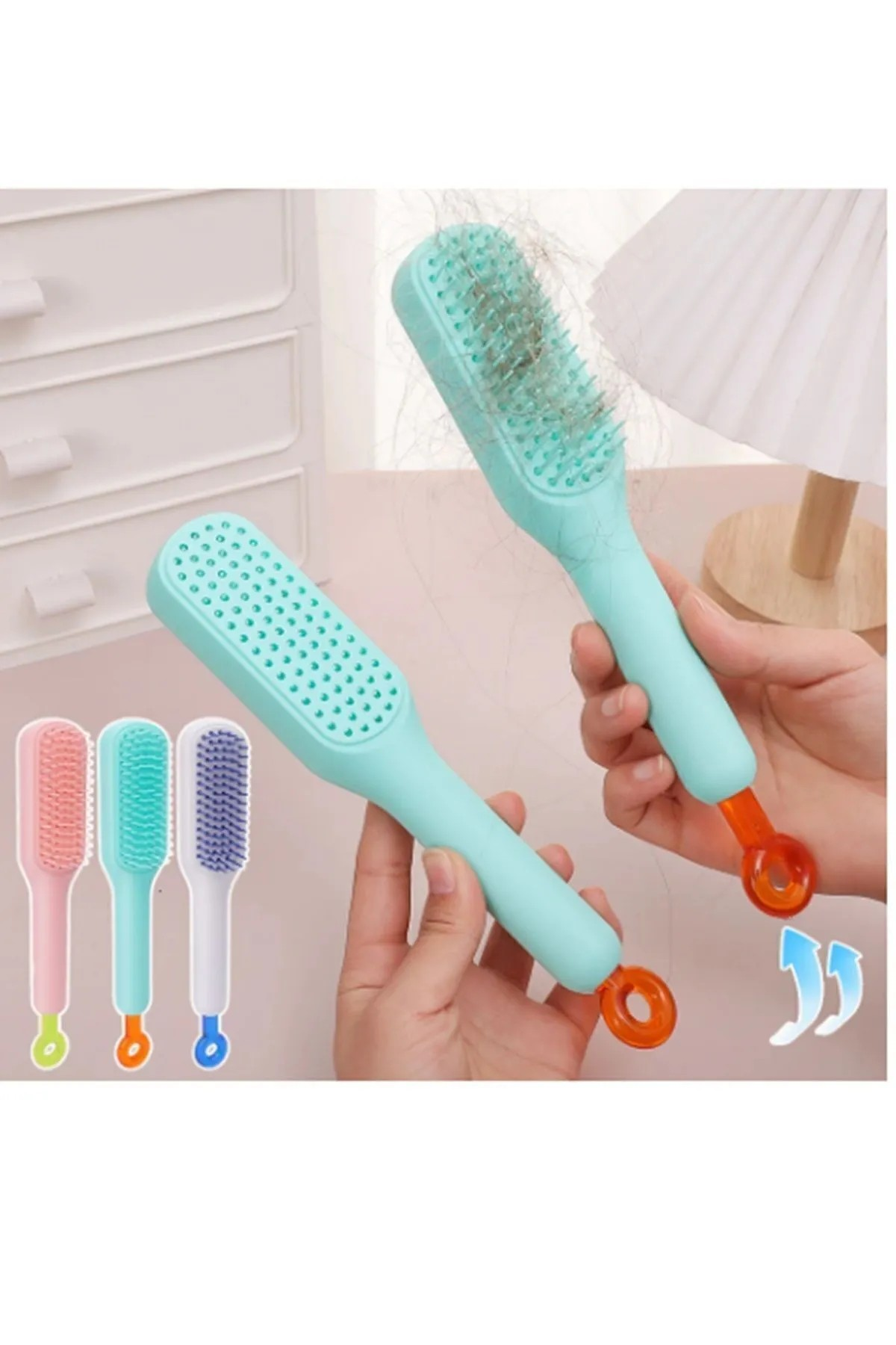 Omilife Kolay Temizlenebilen Saç Tarağı Fenomen Ürün Beyaz