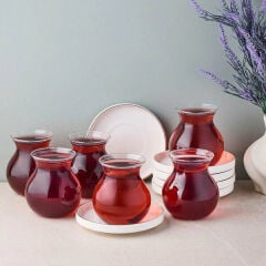 Perotti Kanlıca Gold 12 Parça 6 Kişilik Çay Seti 210 Ml