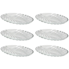 Santa Çerezlik Sunum Tabak 6 Adet 20,5 Cm