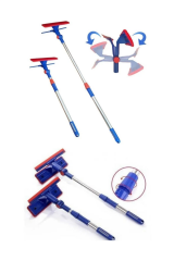 Omilife Teleskobik Çift Taraflı Pratik Cam Silme Aparatı Cam Silici Camsil Fenomen Ürün