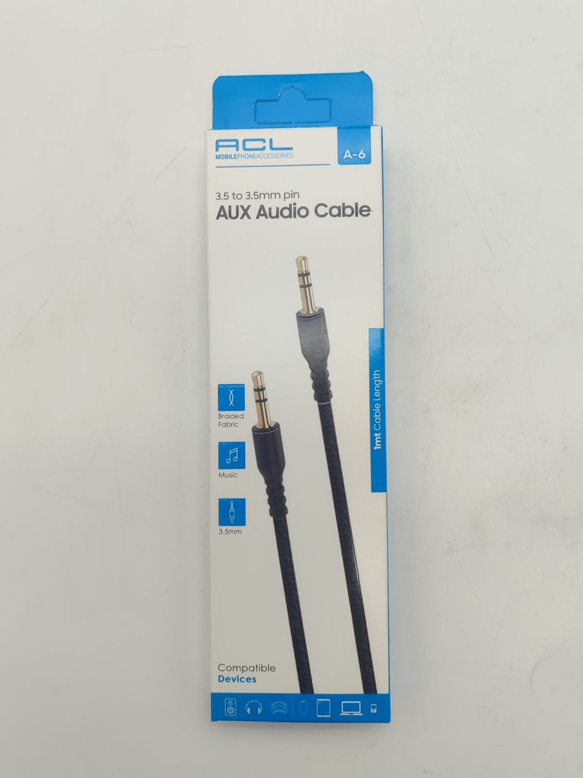 Acl A-6 Aux Ses Kablosu 1 Mt Siyah