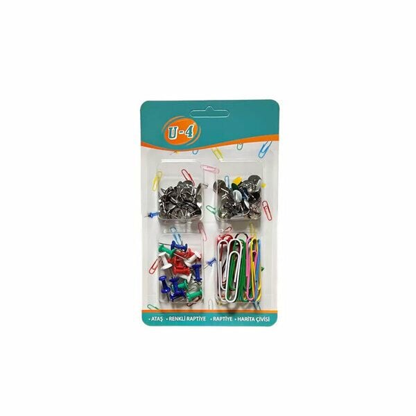 U-4 Ofis-Okul Seti (Ataş-Raptiye-Harita Çivisi)