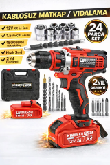 Kimmeer Plus Şarjlı Matkap Set 24 Parça