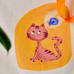 Atölye Hümay El Yapımı Özel Tasarım Bez Plaj Çanta