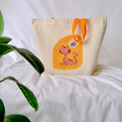 Atölye Hümay El Yapımı Özel Tasarım Bez Plaj Çanta