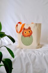 Atölye Hümay El Yapımı Özel Tasarım Bez Plaj Çanta