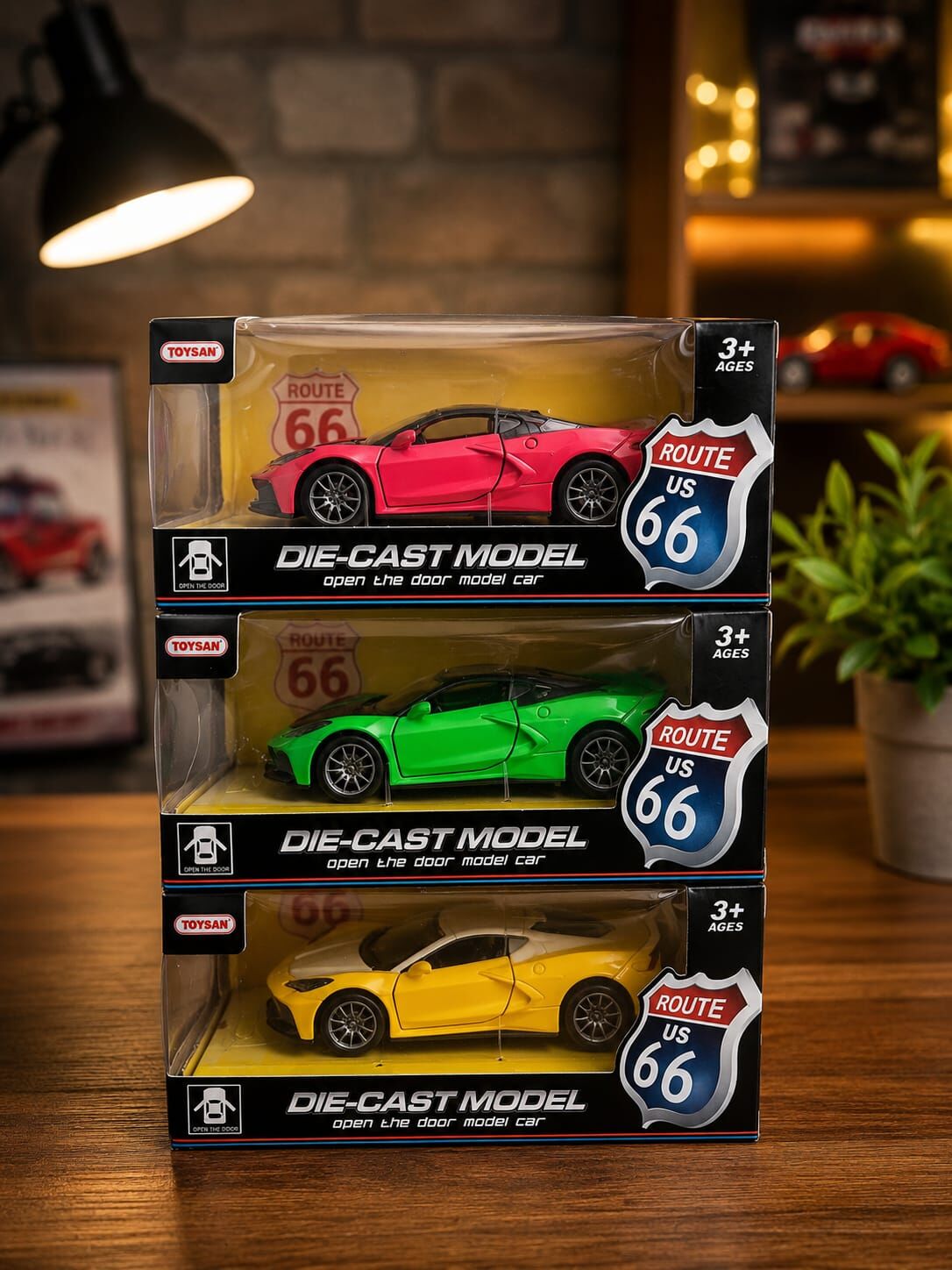 Toysan Araba Metal Çek Bırak Sarı