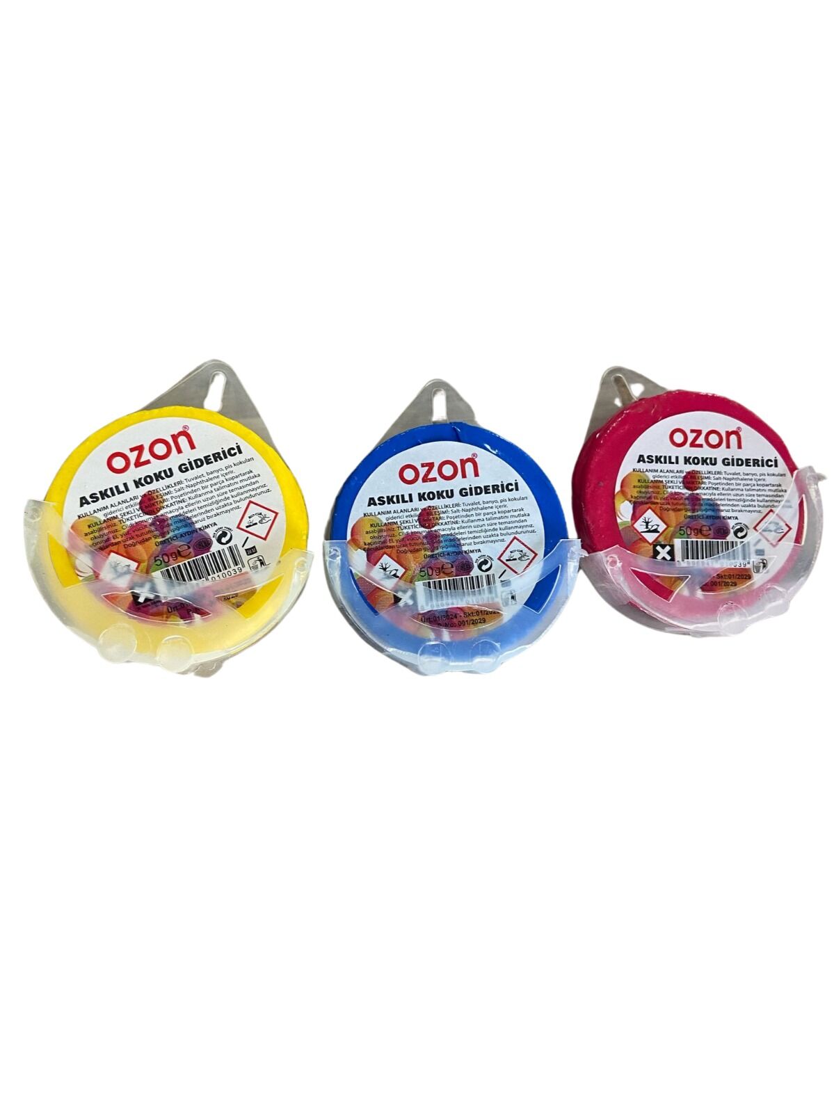 Ozon Wc Askılı Koku Giderici 50 Gr Sarı