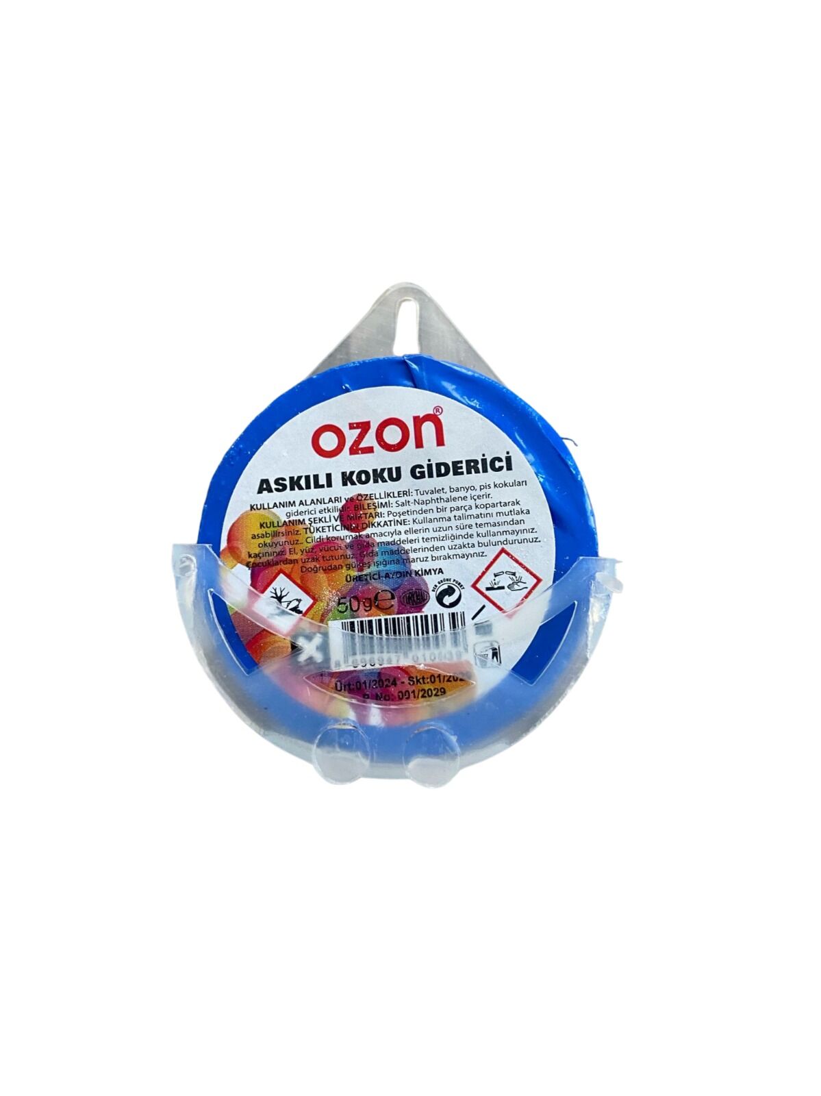 Ozon Wc Askılı Koku Giderici 50 Gr Mavi
