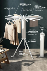 Plasline Ahtapot Kurutmalık 360° 16 Kollu