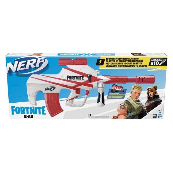 Nerf F2344 Fortnite BAR Dart Tabancası Beyaz