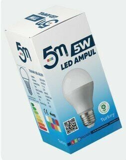 5M Led Ampül 5 W Küçük E27 Beyaz