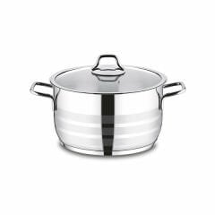 Vivaldi Rosso Tencere Cam Kapak 26 X 16 Cm