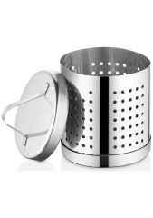 Yeni İzgim Çay Süzgeci Kafesli Metal Büyük Gümüş