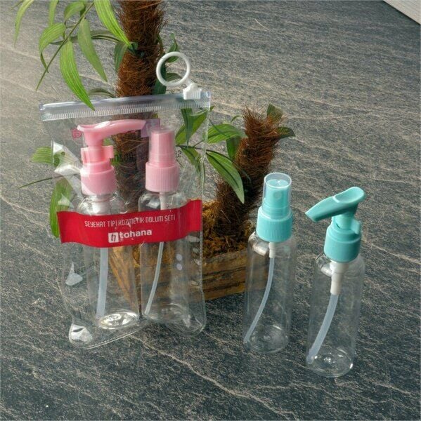 Tohana Seyahat Kozmetik Dolum Seti 65 Ml Pembe