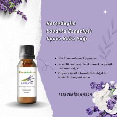 Herevdeyim Lavanta Esansiyel Uçucu Koku Yağı 10 Ml