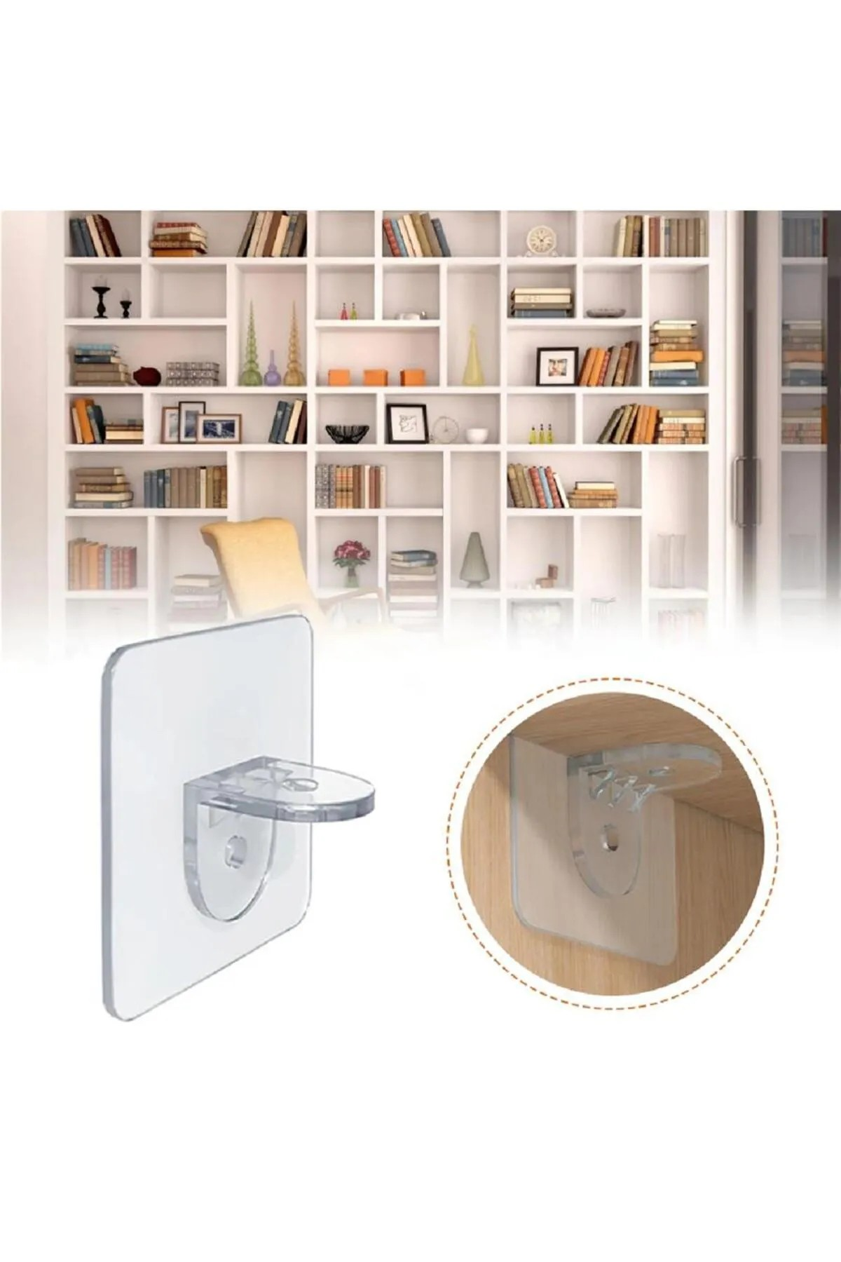 Omilife Raf Tutucu Dolap İçi Raf Ayırıcı 4 Adet Fenomen Ürün