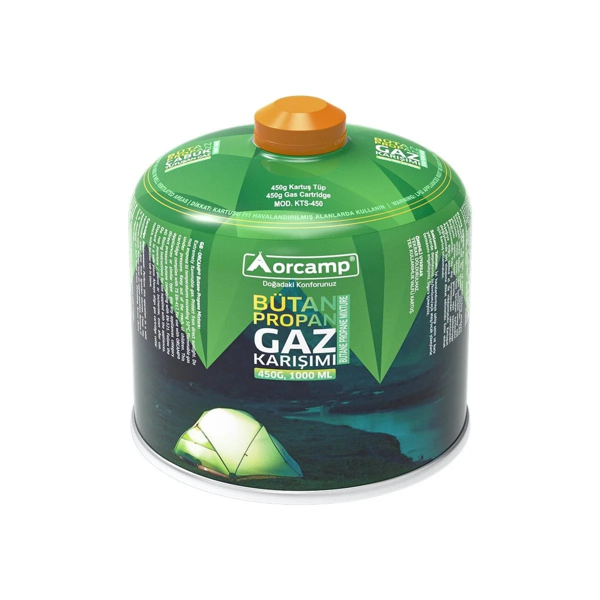 Orcamp Kts-450 Kamp Gazı Kartuş 450 Gr 1000 Ml