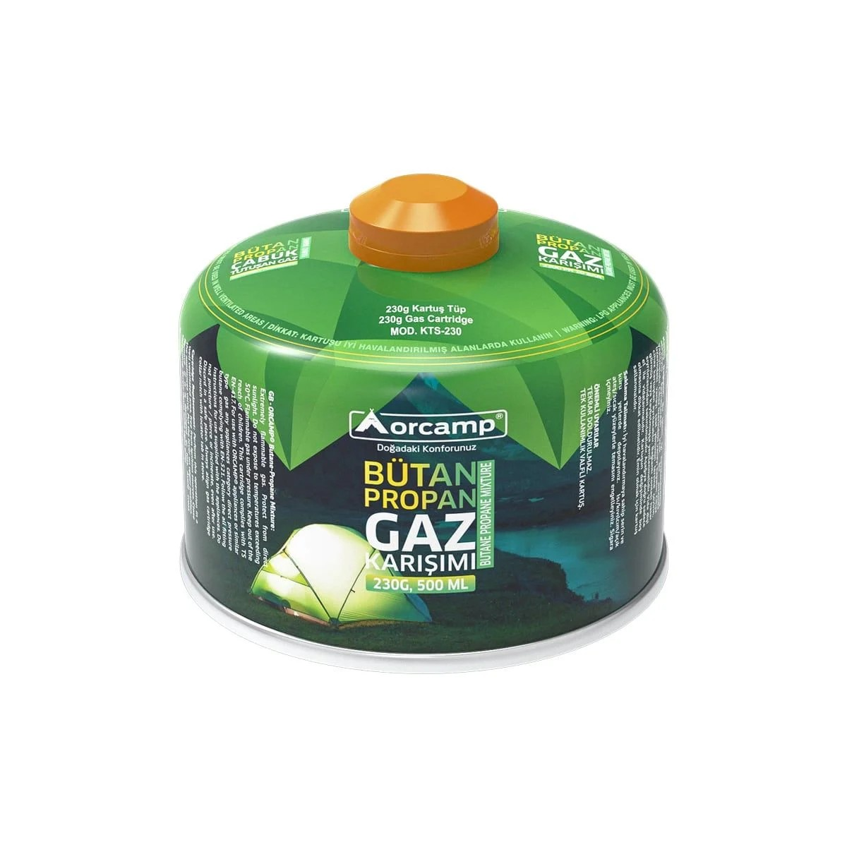 Orcamp Kts-230 Kamp Gazı Kartuş 230 Gr 500 Ml