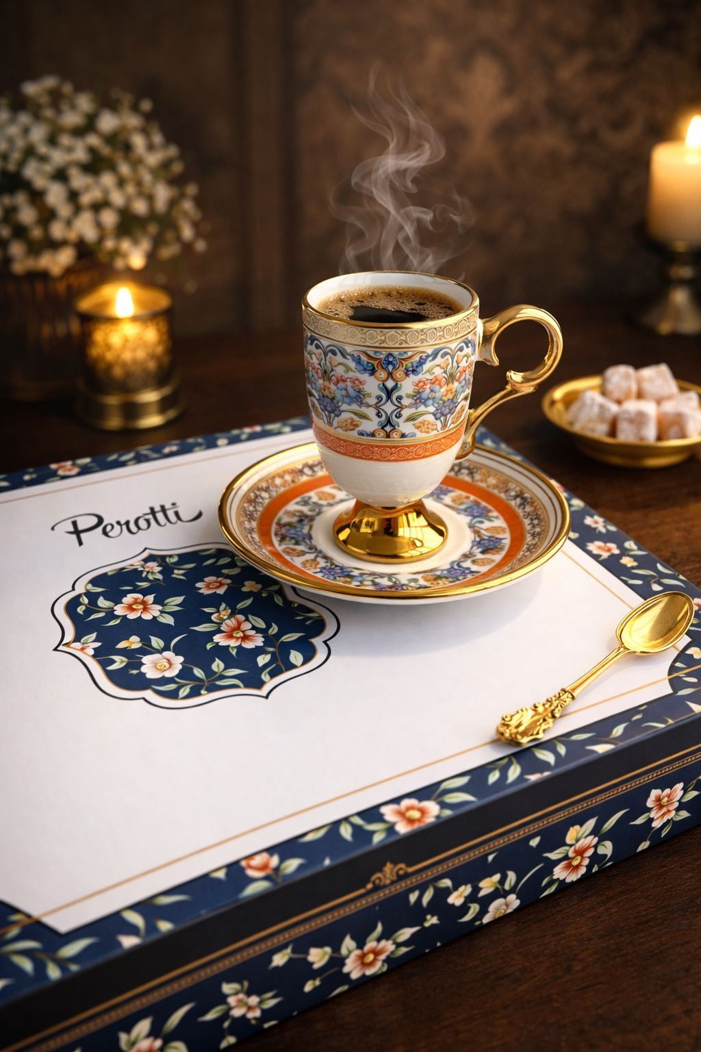 Perotti British Porselen 6 Lı Kahve Fincan