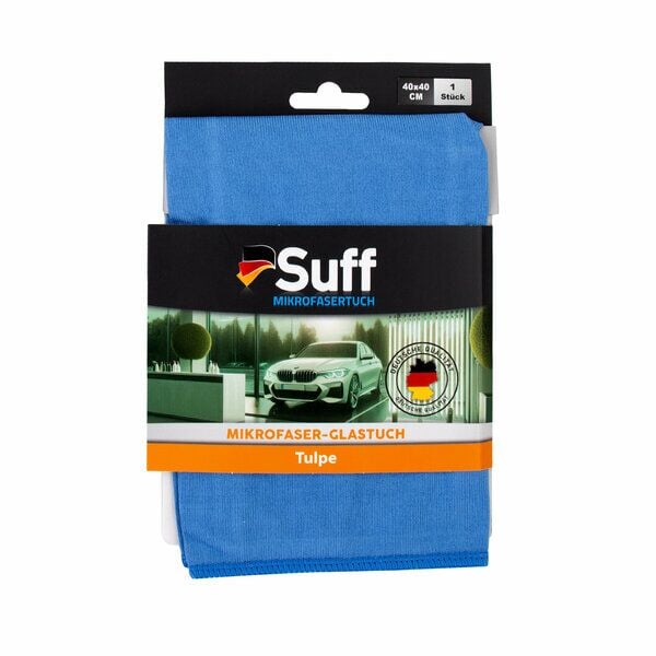 Suff Cam Bezi Lale 40X40 Cm Saks Mavi