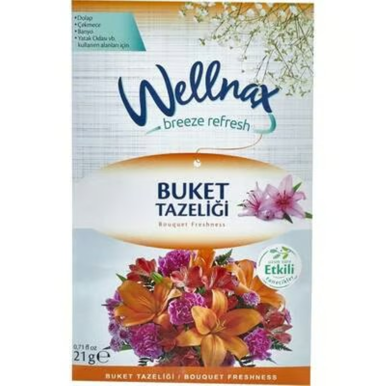 Wellnax Dolap ve Çekmece Koku Kesesi Buket Tazeliği