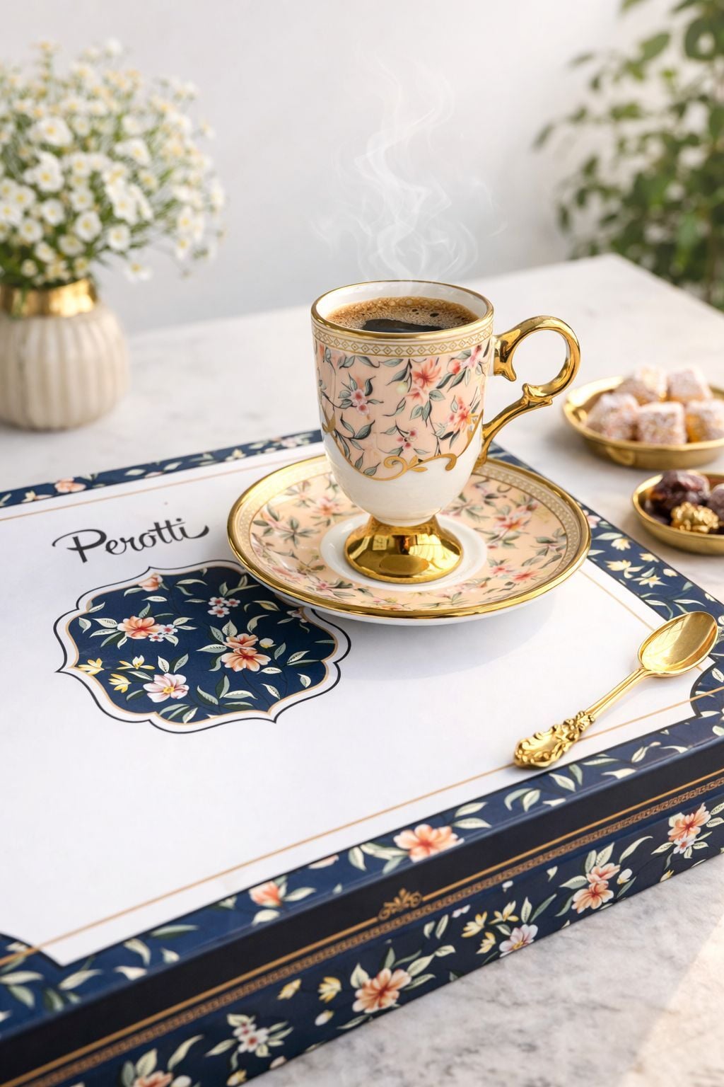 Perotti British Porselen 6 Lı Kahve Fincan
