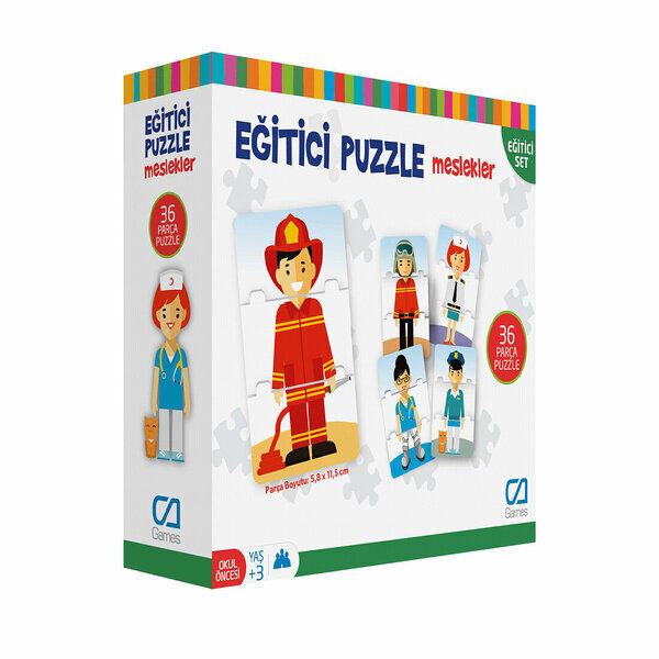 Ca Games Eğitici Puzzle Meslekler Karışık Renkli