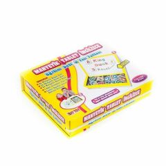 DiyToy-Taba Manyetik Tablet İngilizce Eğitim Seti ve Yazı Tahtası 79 Parça Karışık Renkli