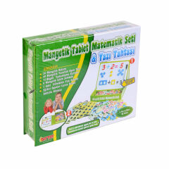 Taba Manyetik Tablet Matematik Seti-Yazı Tahtası 98 Parça Karışık Renkli