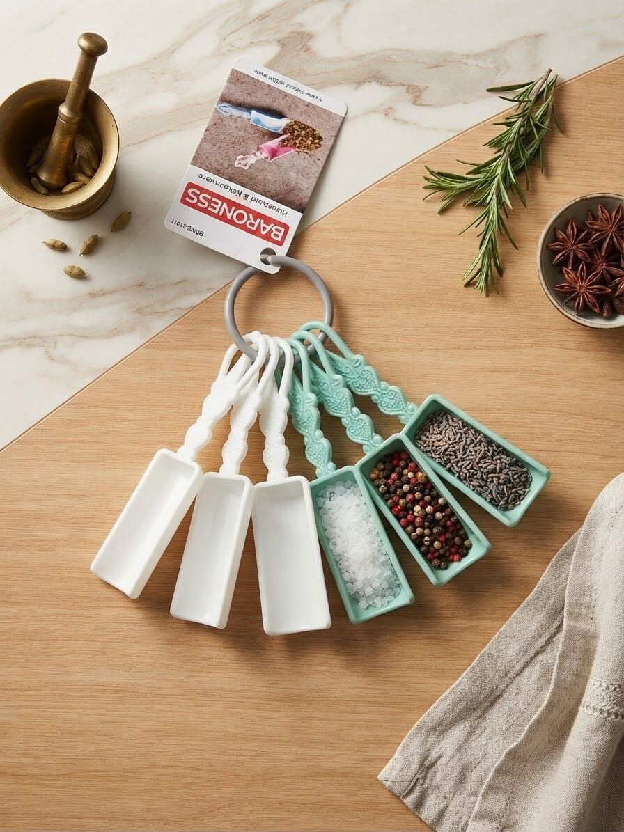 Baroness Kürek Set Erzak Baharat Mini 6 Lı Su Yeşili