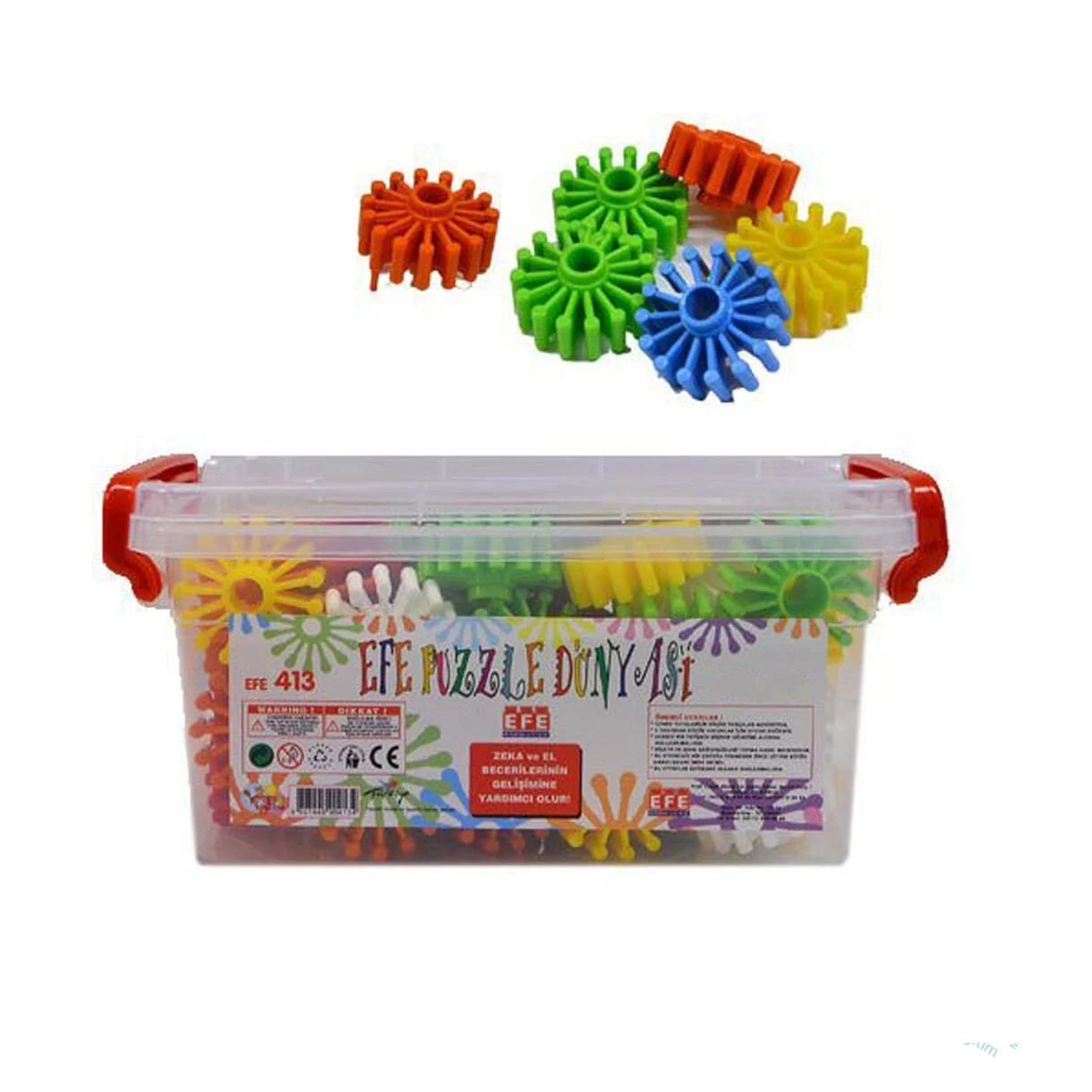 Efe Çarklı Puzzle 35 parça Karışık Renkli