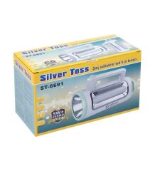 Silver Toss St-6691 Ledli Büyük El Feneri Gri