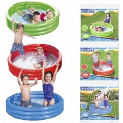 Bestway Şişme Havuz 3 Boğumlu 1.22Mx25 Cm Kırmızı