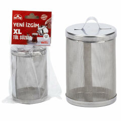 Yeni İzgim Çay Süzgeci Kafesli Metal Tül Xl Mega Boy