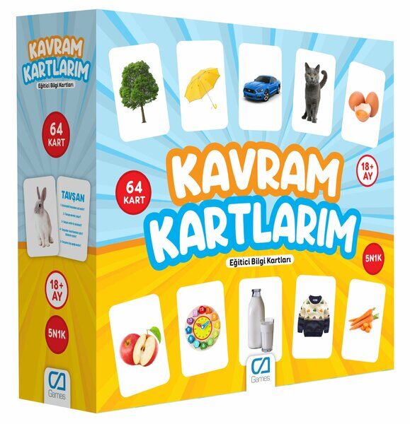 Ca Games Kavram Kartlarım Karışık Renkli