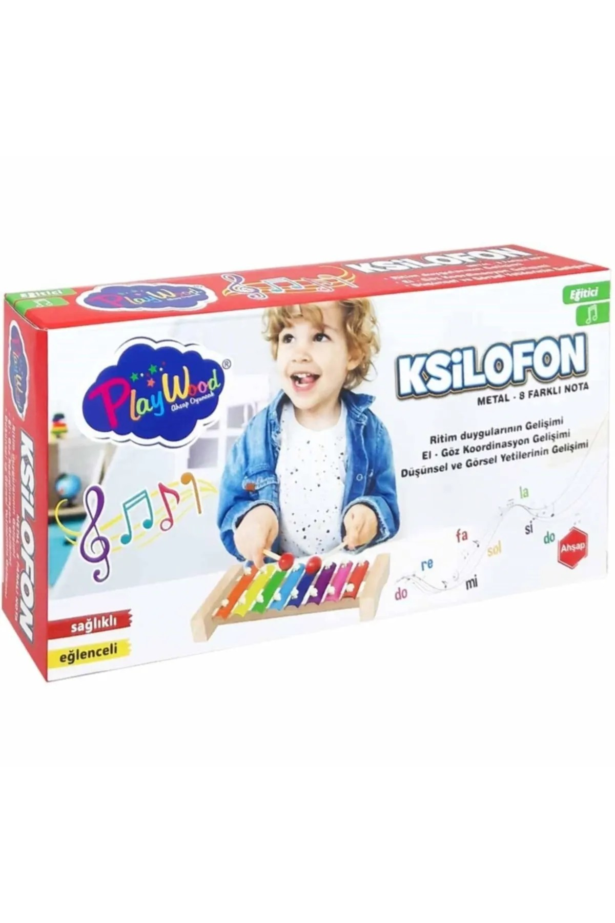 Onyıl Ksilofon Kutulu 8 Notalı Ahşap