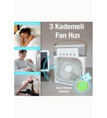 Taşınabilir Masaüstü Buzlu Buharlı Soğutucu  Fam-01 Fan Siyah