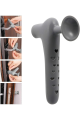 Omilife Silikon Kapı Kolu Stoper Fenomen Ürün Gri