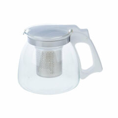 Yakut  Cam  Demlik 900ml Çelik Süzgeçli