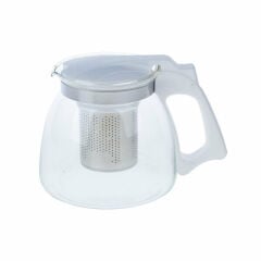 Yakut  Cam  Demlik 900ml Çelik Süzgeçli