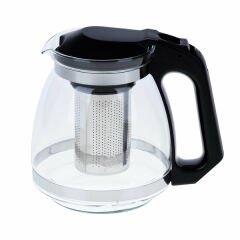 Yakut  Cam  Demlik 900ml Çelik Süzgeçli