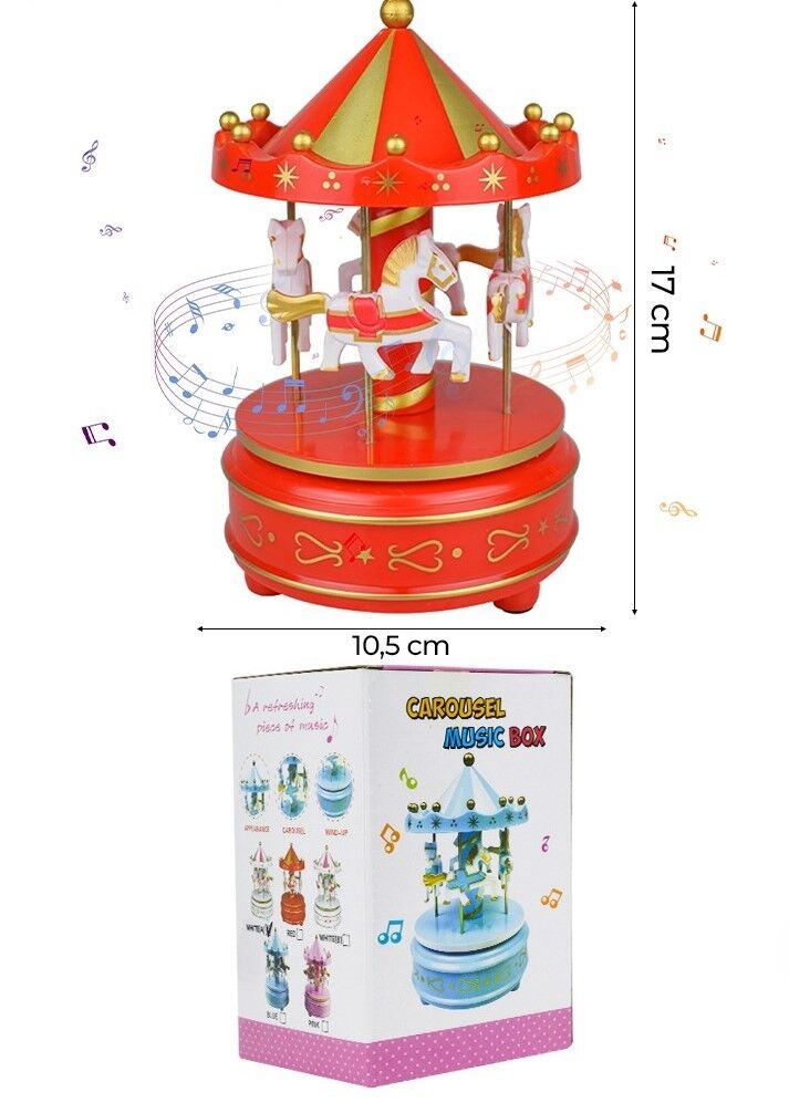 Dempower Mjgn-412 Nostaljik Müzikli Atlı Karınca Kırmızı