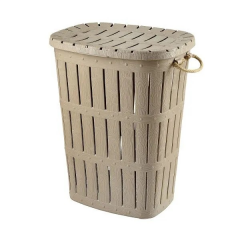 Tuffex Kirli Çamaşır Sepeti Botanica Halatlı 62Lt Vizon